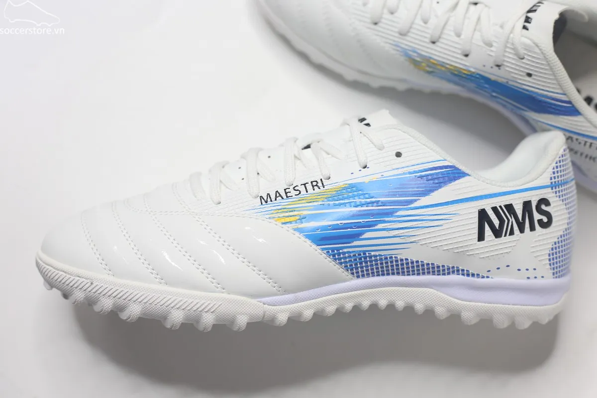 NMS Maestri 1.0 TF- White/ SIlver/ Blue MAE 1100