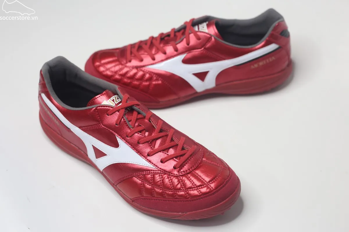 Mizuno Morelia Sala Japan TF Red Ruby màu đỏ Made In Japan Q1GB250260