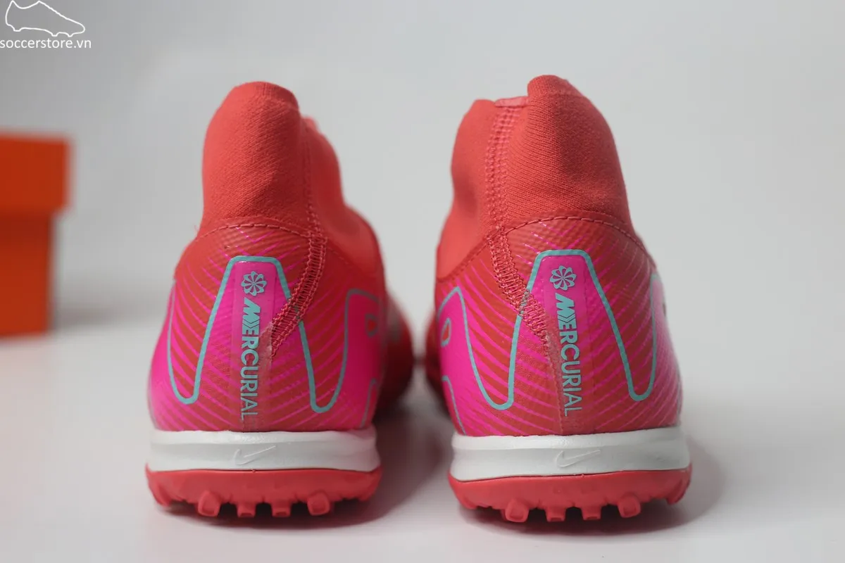 Nike Mercurial Superfly 10 Academy TF Air Zoom Mad Energy pack màu đỏ than hồng FQ8331-800