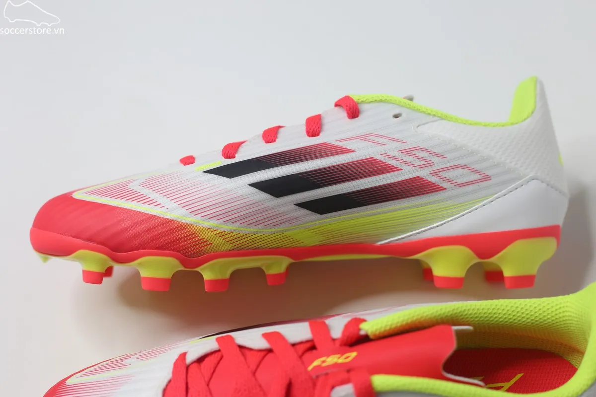 Adidas F50 League MG Kids- Pure Victory pack màu trắng đỏ IE3752 Jr