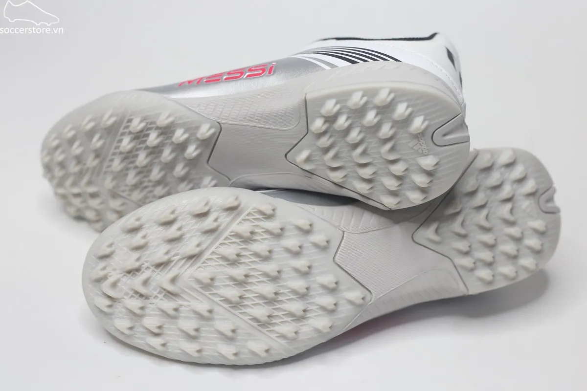 Adidas F50 League TF Jr Messi Prestig10 trắng bạc JP7456