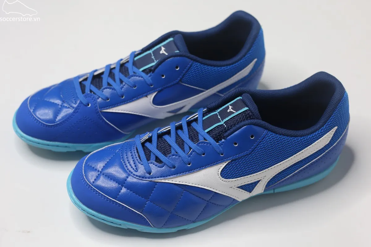Mizuno Morelia Sala Club TF màu xanh trắng Q1GB241603