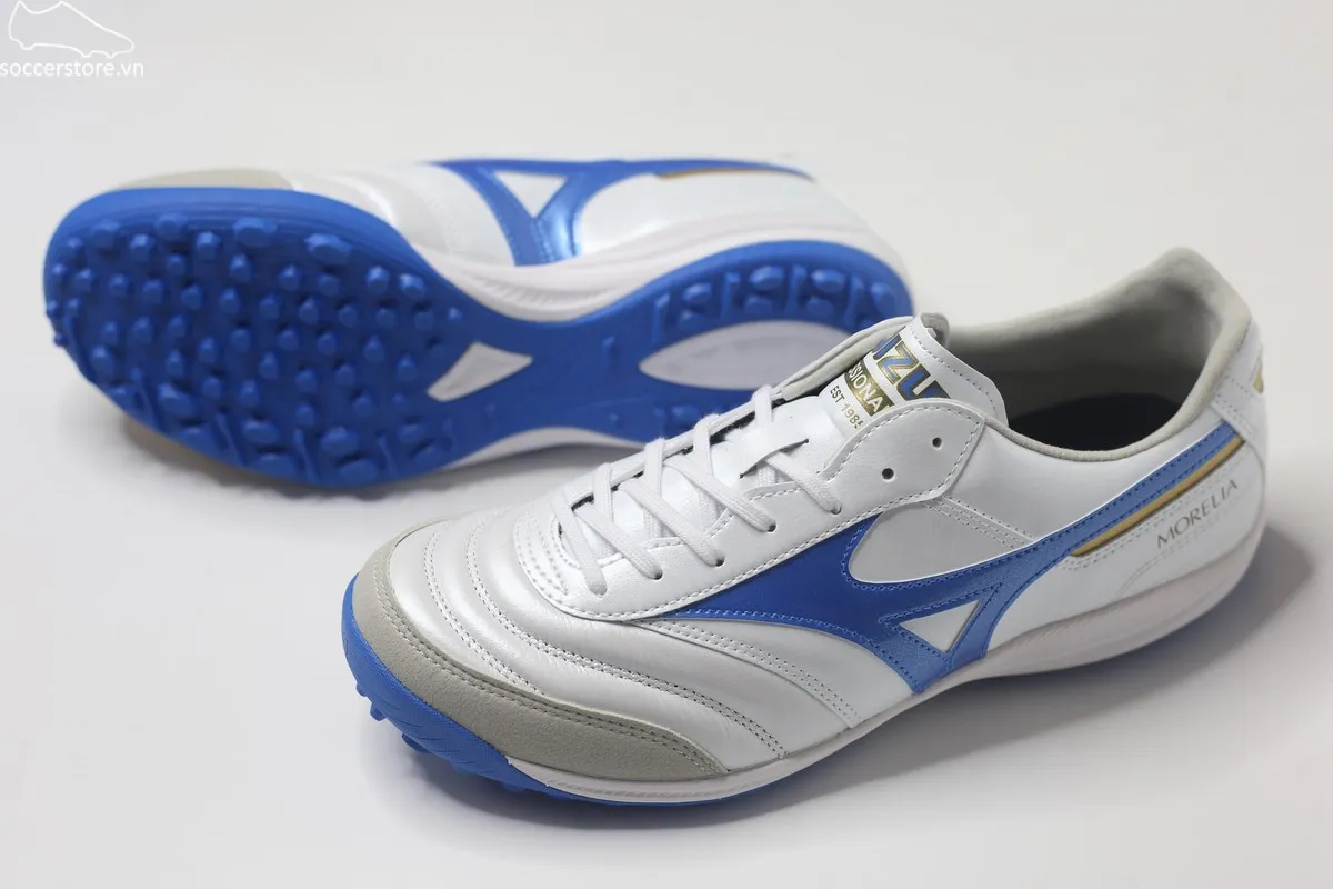 Mizuno Morelia Sala Elite TF màu trắng xanh Q1GB241225