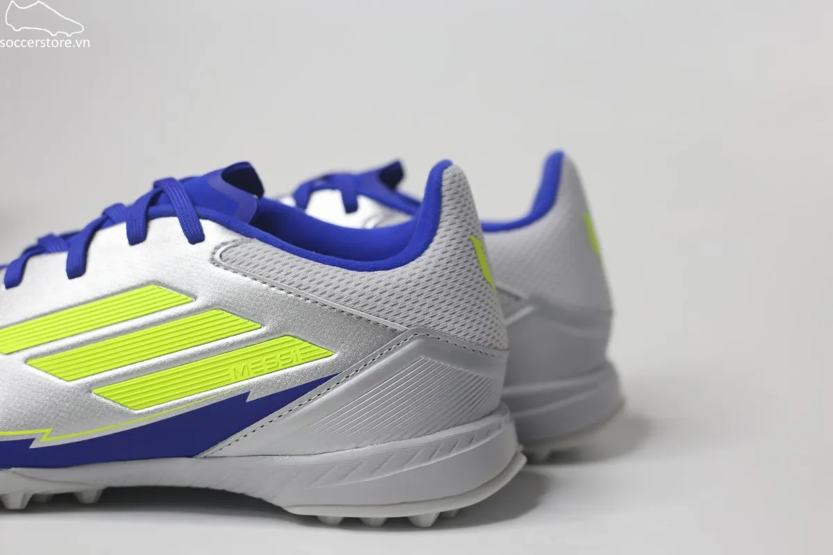 Adidas F50 League TF Messi La Vida Rapida 2025 màu bạc- xanh IH0919