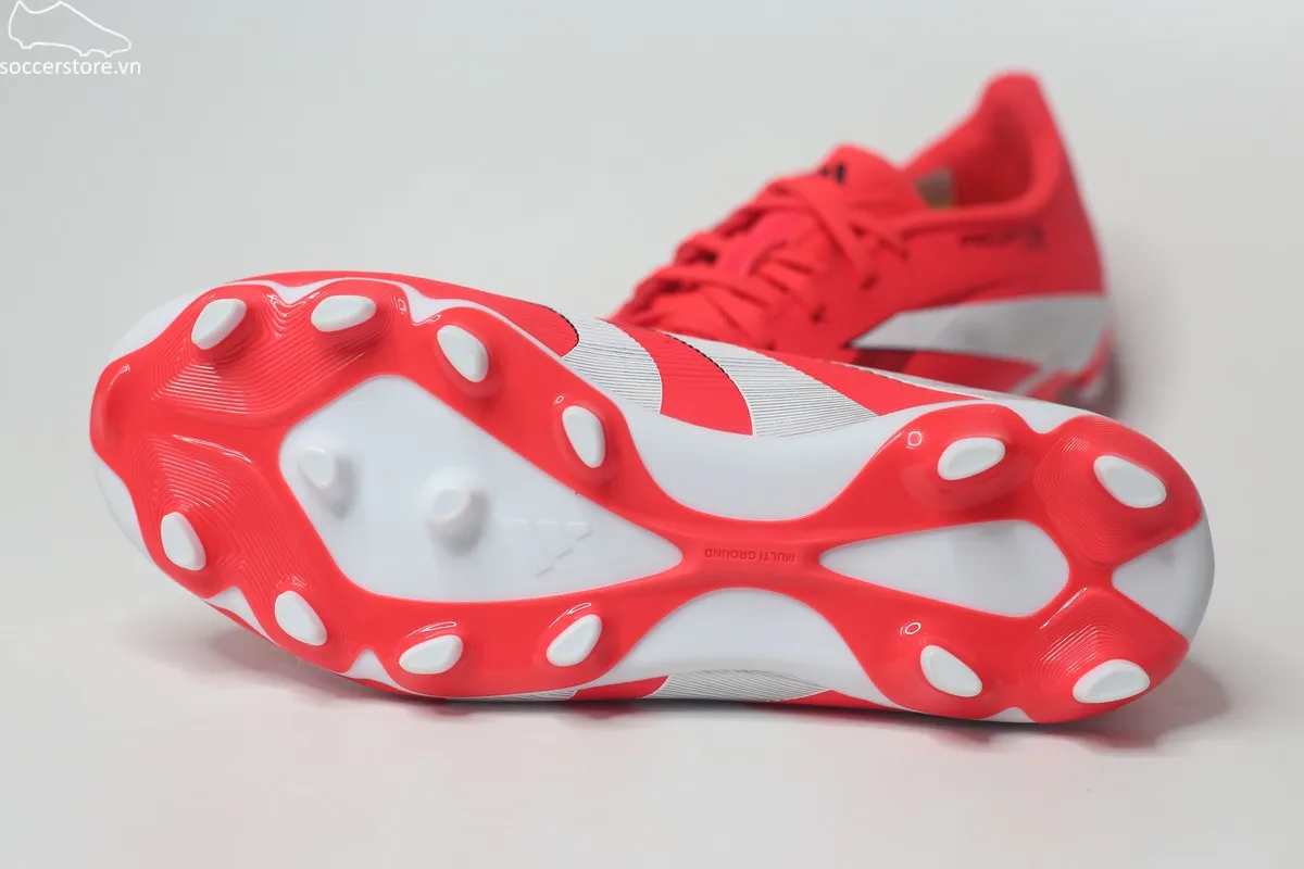 Adidas Predator League MG Kids- Pure Victory màu đỏ trắng ID3795