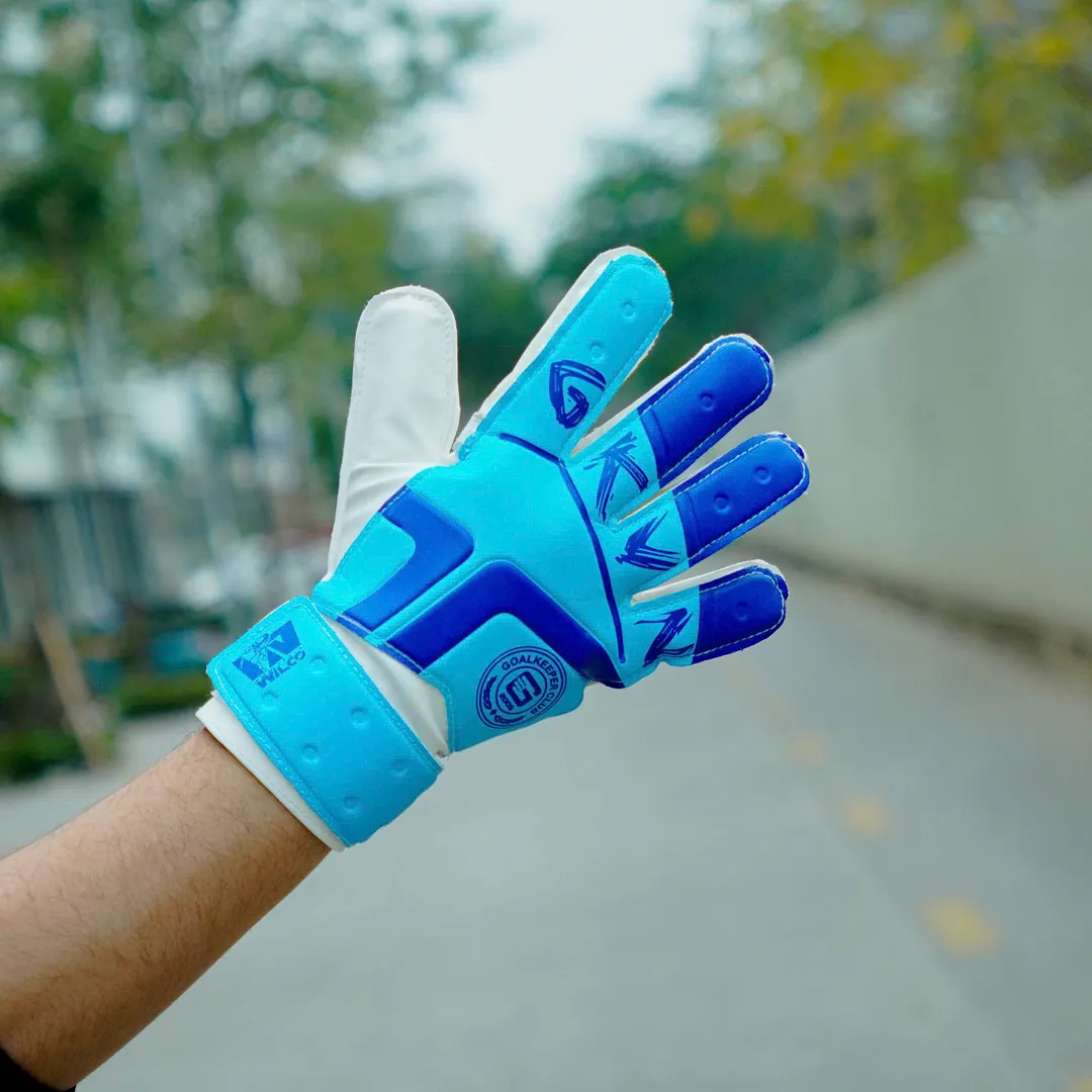 Găng tay thủ môn GKVN Nhi Đồng màu xanh biển