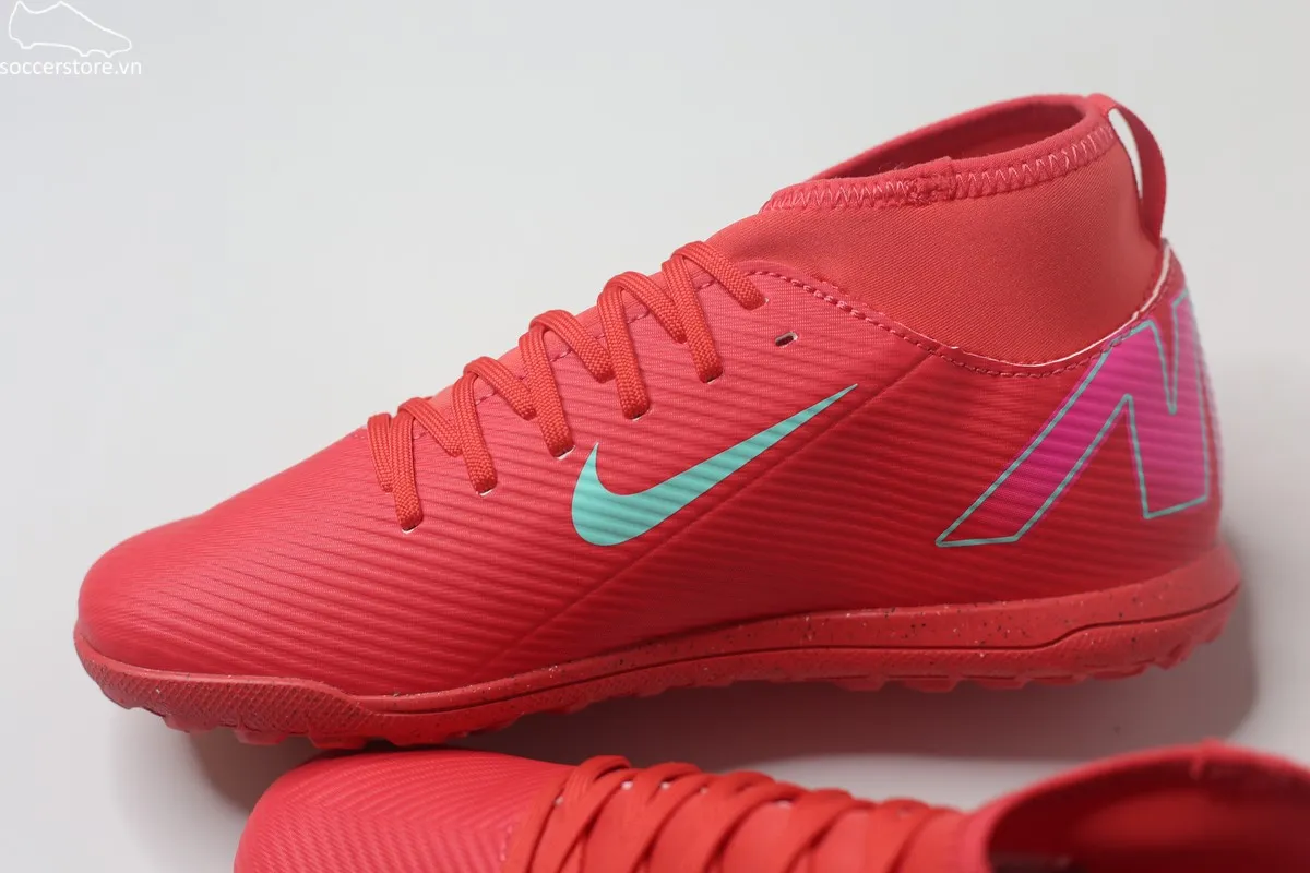 Nike Mercurial Superfly 10 Club TF Jr màu đỏ than hồng FQ8313-800