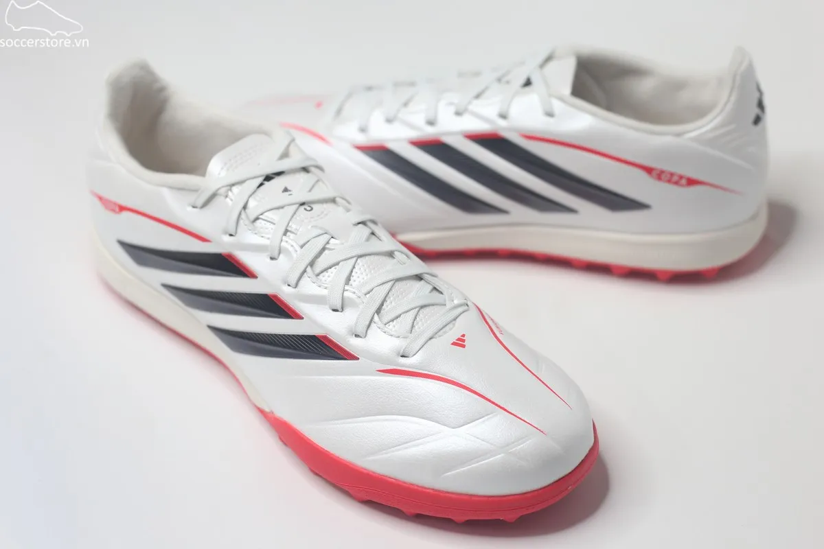 Adidas Copa Pure IV League TF trắng bạc Born For Goals JQ0477