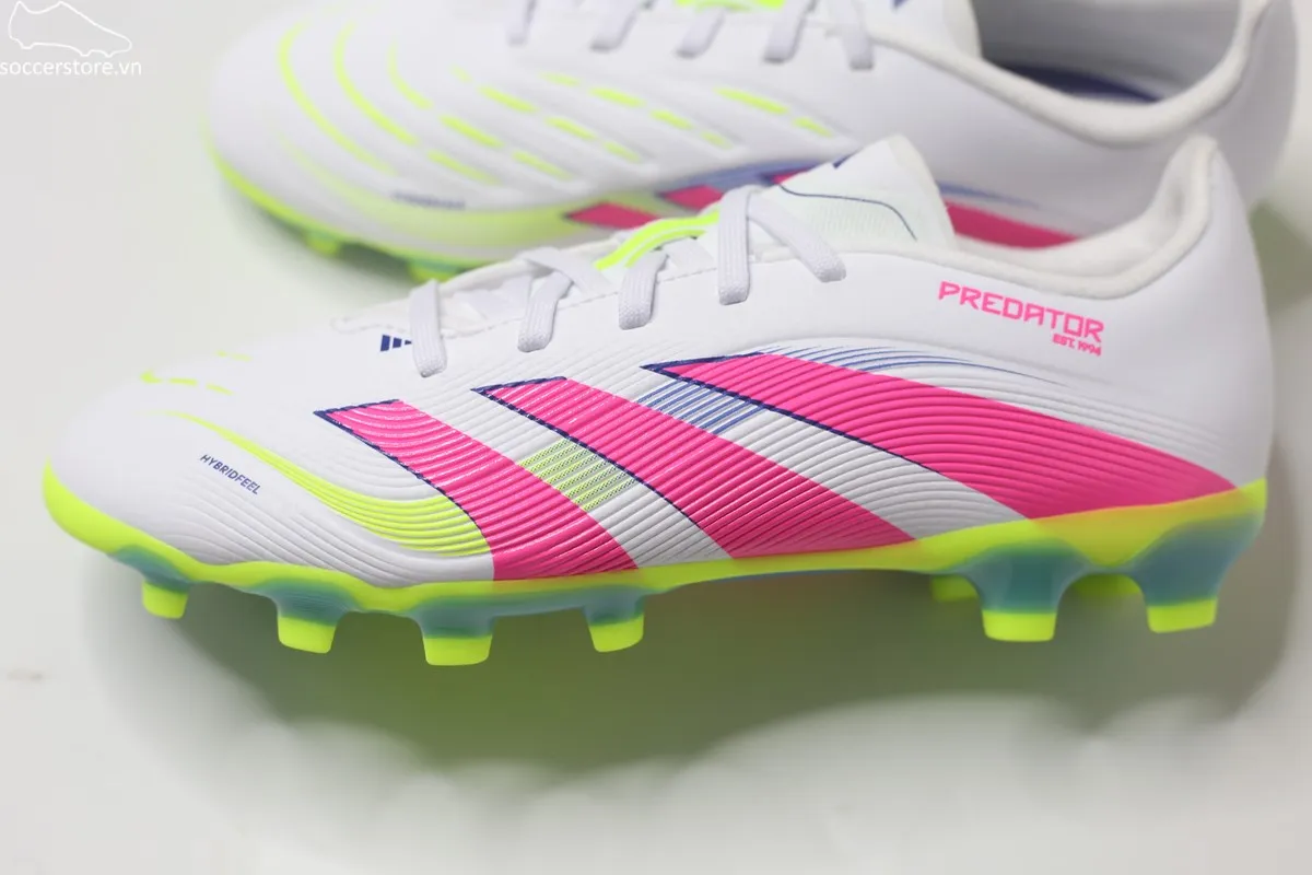 Adidas Predator League MG Jr màu trắng hồng ID3794