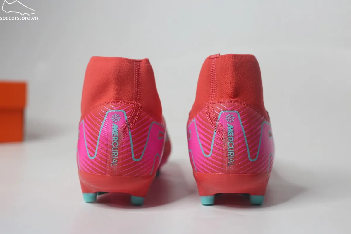 Nike Mercurial Superfly 10 Academy MG - FG Air Zoom Mad Energy pack màu đỏ than hồng FQ1456-800