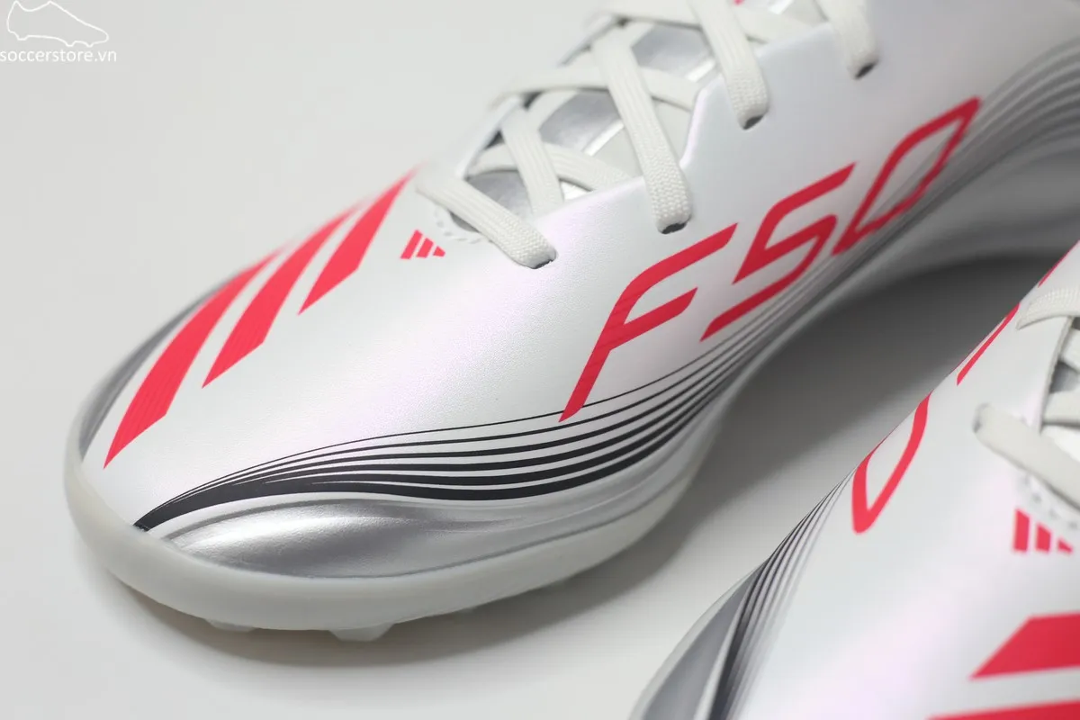 Adidas F50 League TF Messi Prestig10 màu trắng bạc JP7448