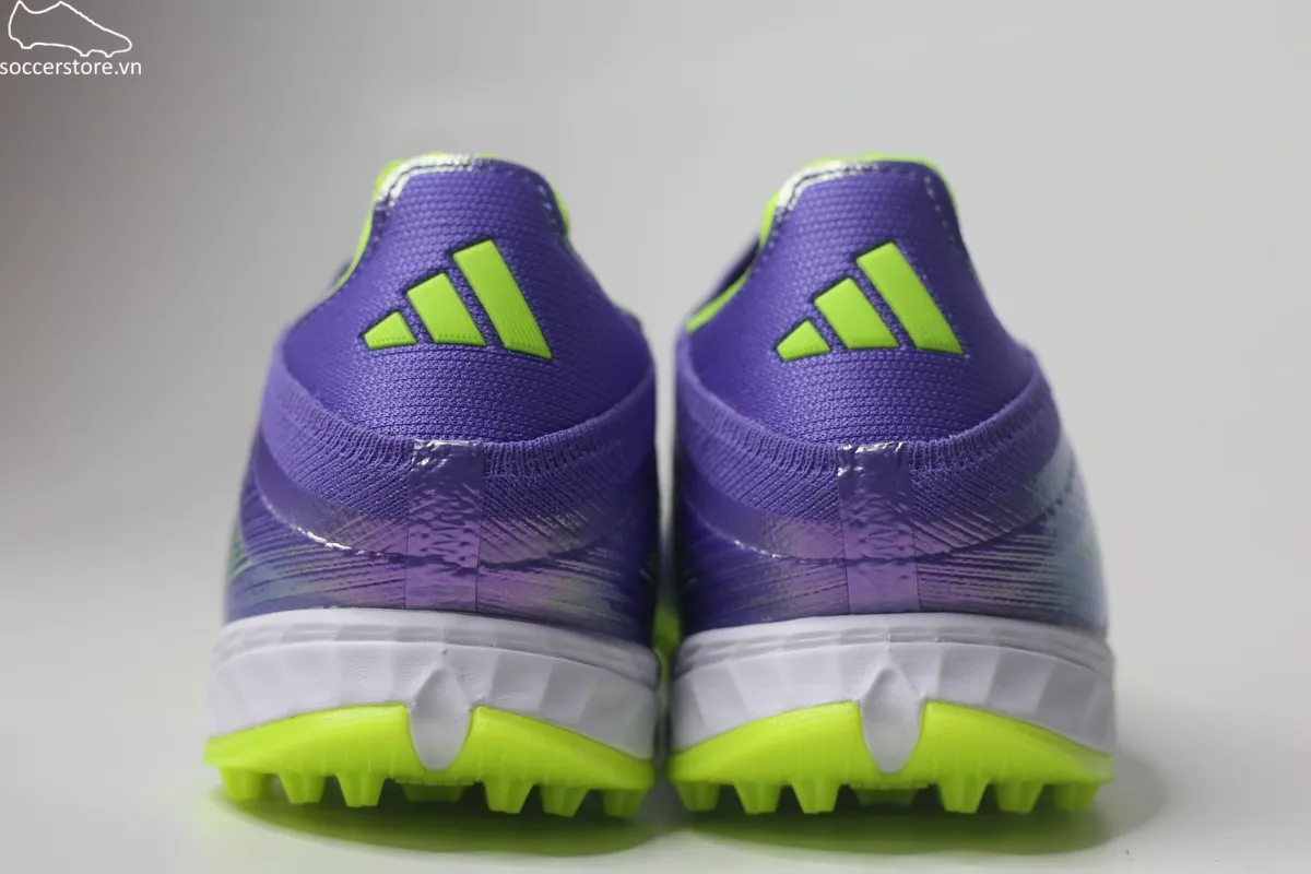 Giày bóng đá không dây Adidas F50 Pro TF LL màu tím JR9330