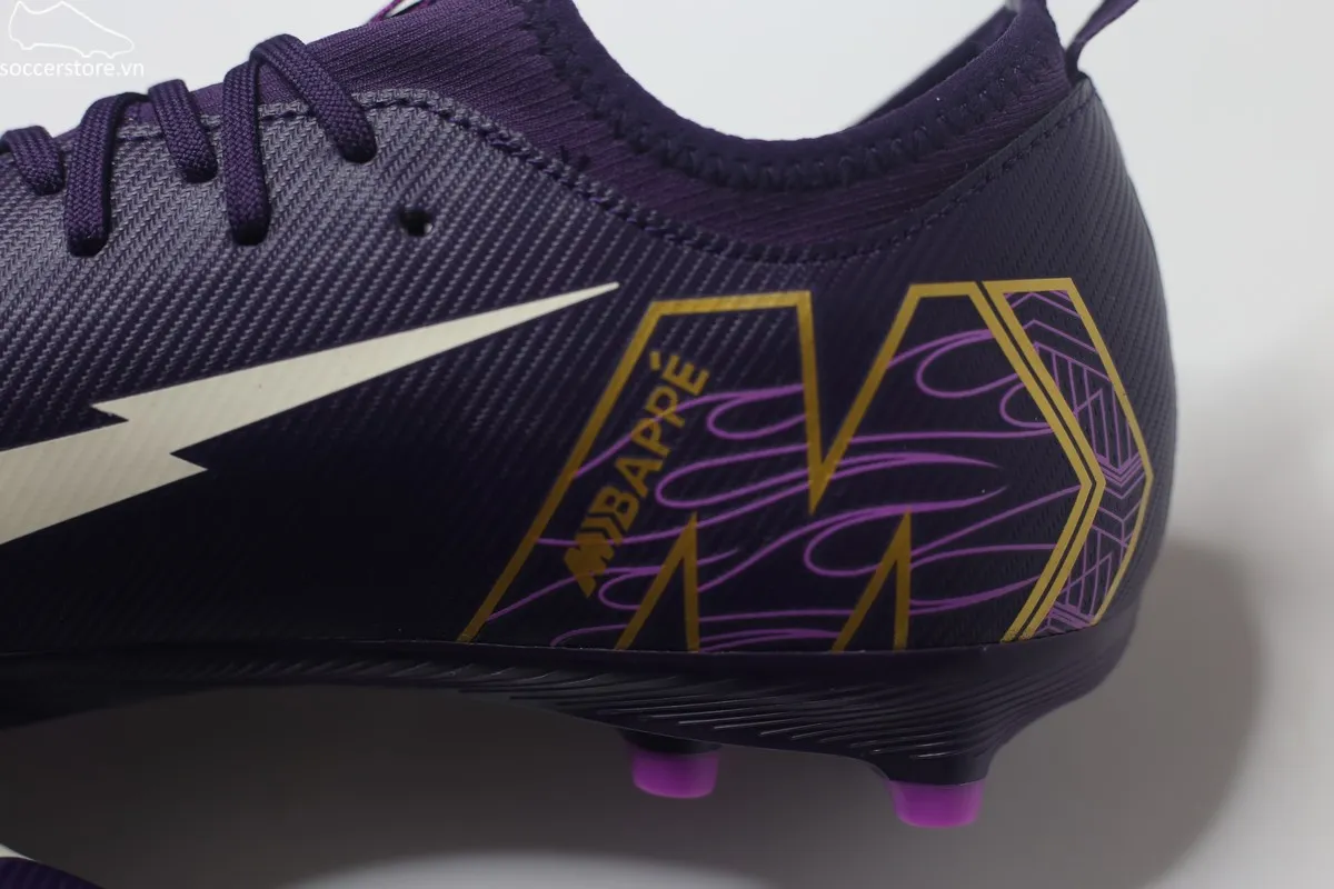 Nike Mercurial Vapor 16 Academy MG Jr Kylian Mbappé màu tím FQ8394-500