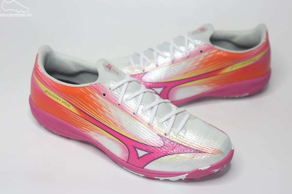 Mizuno Alpha 3 Elite AS TF Blazing Flair- Trắng/ Hồng P1GD266264