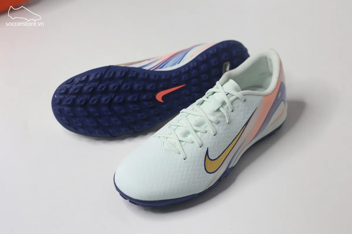Nike Mercurial Vapor 16 Academy TF Air Zoom MDS 009 màu xanh trắng đồng FZ1386-300