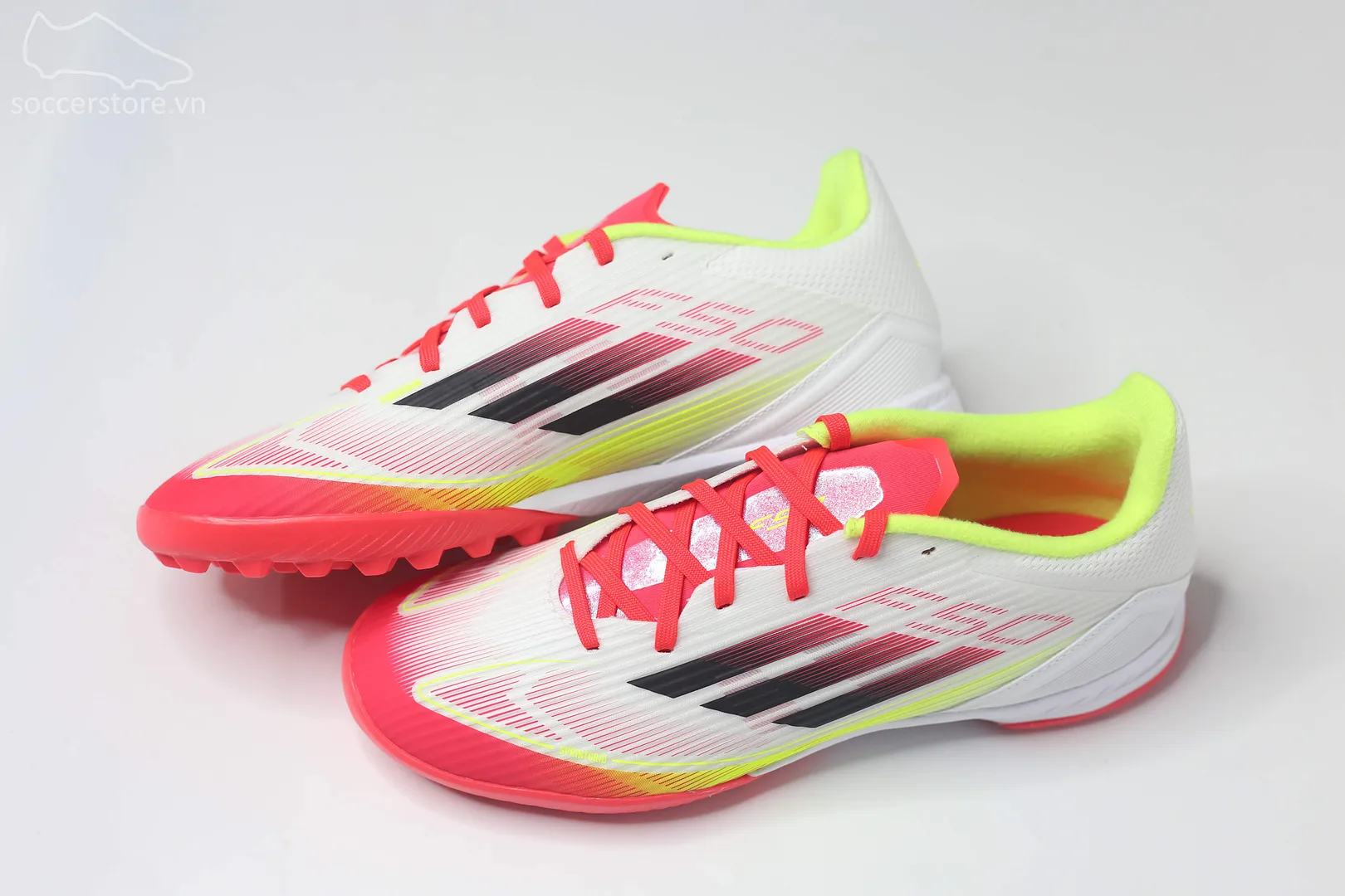 Adidas F50 League TF- Pure Victory pack màu trắng đỏ IE1231