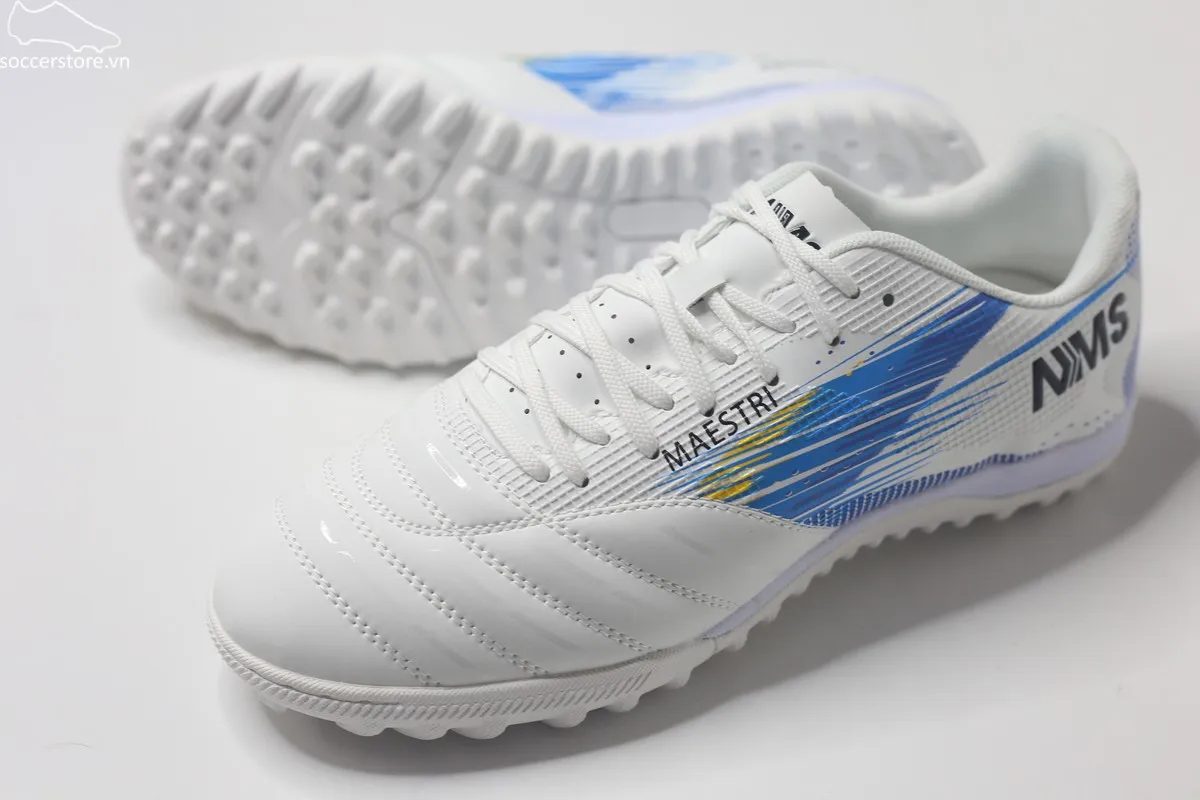 NMS Maestri 1.0 TF- White/ SIlver/ Blue MAE 1100