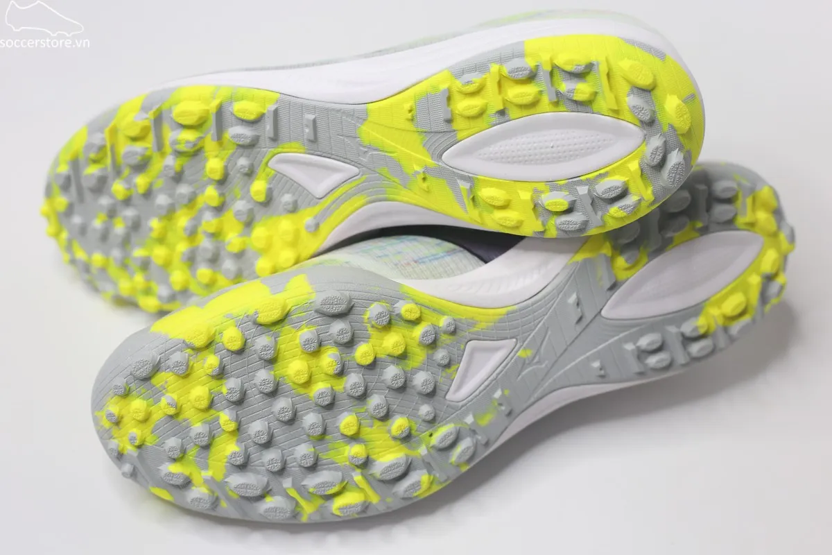 Mizuno Alpha II Elite TF Frontier Pack trắng bạc P1GD256209