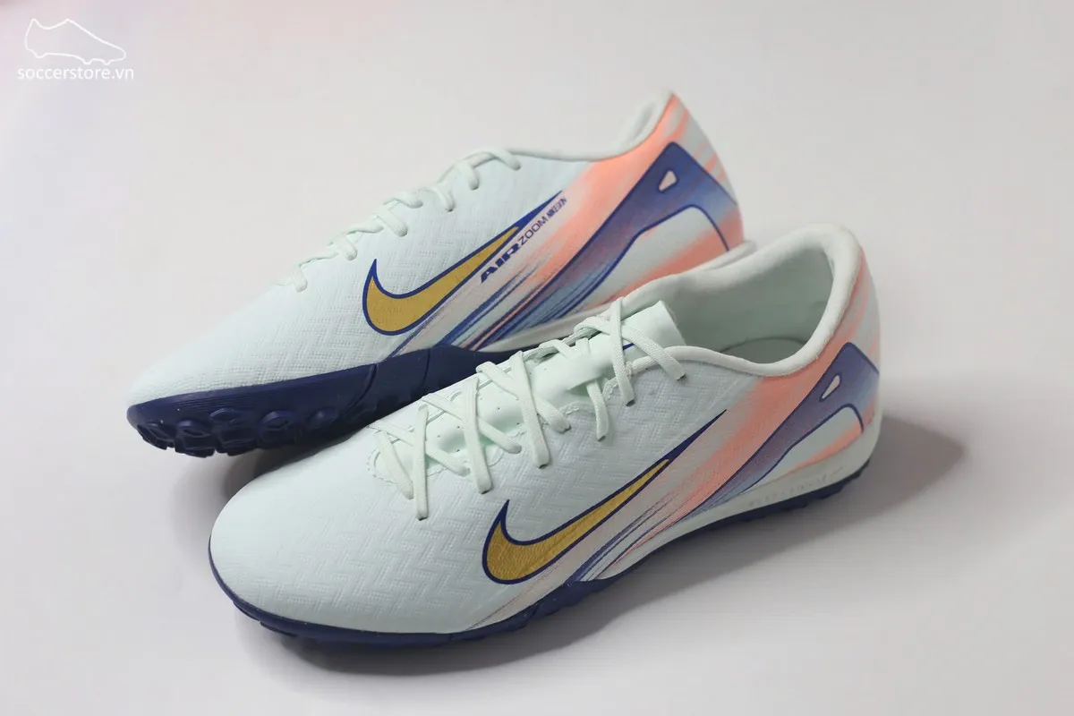 Nike Mercurial Vapor 16 Academy TF Air Zoom MDS 009 màu xanh trắng đồng FZ1386-300
