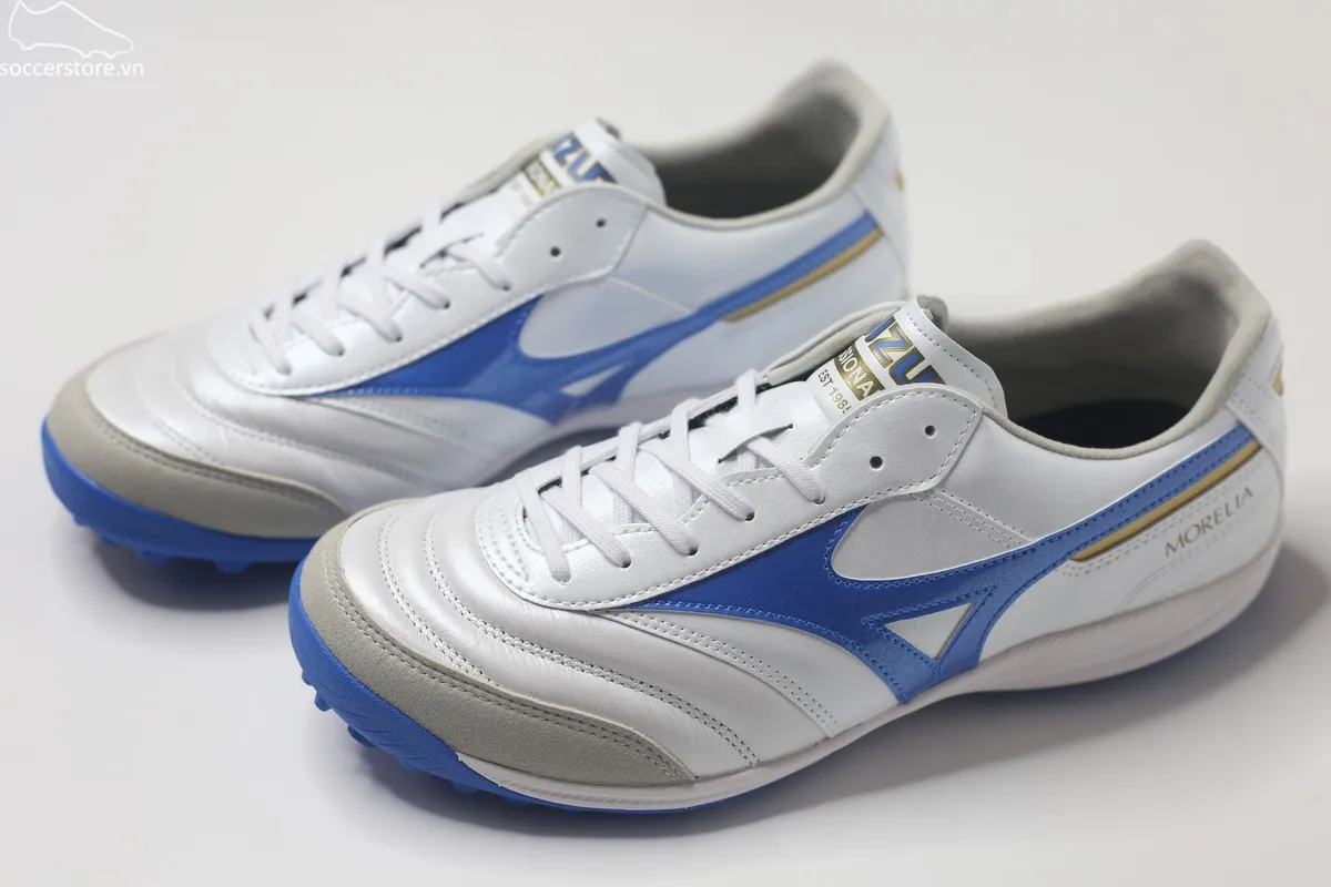 Mizuno Morelia Sala Elite TF màu trắng xanh Q1GB241225