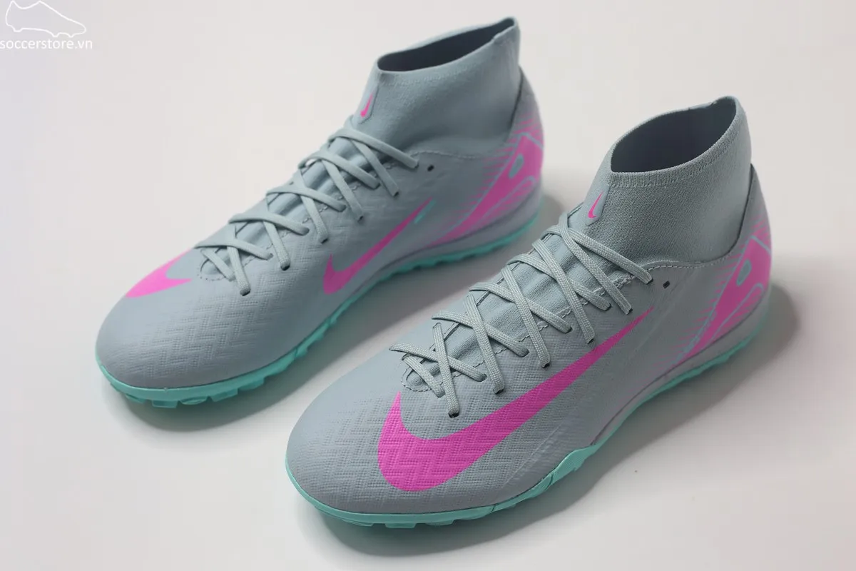 Nike Mercurial Superfly 10 Academy TF Air Zoom- Prism pack màu xanh xám FQ8331-301