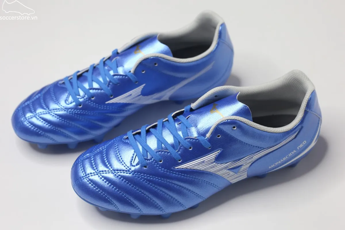 Mizuno Monarcida Neo 3 Select FG màu xanh trắng P1GA242527