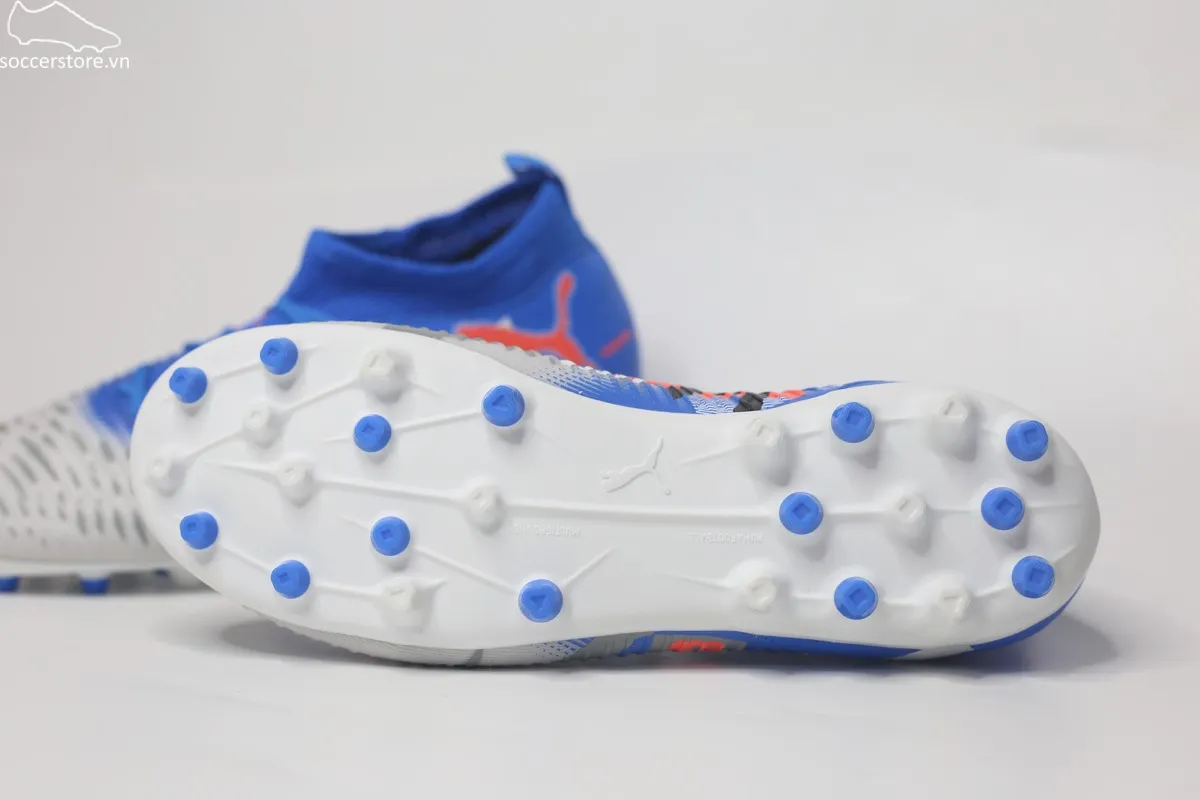 Puma Future 8 Match MG Jr màu trắng xanh 108789-01