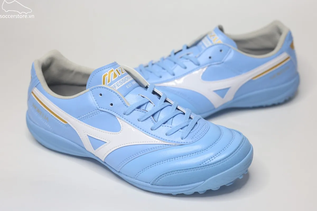 Mizuno Morelia Sala Elite AS TF Unity Sky- Sky Blue/ White Q1GB261225