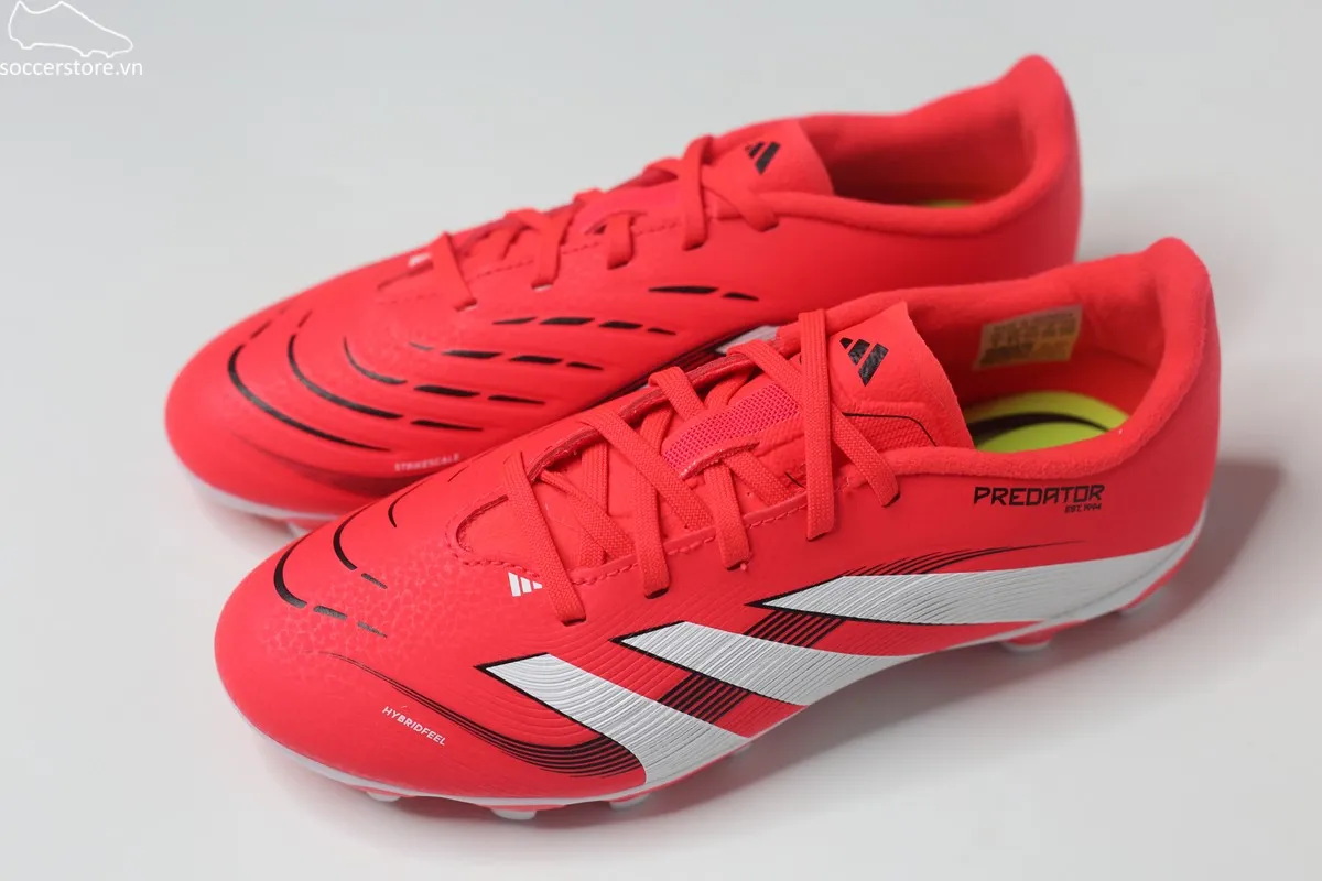 Adidas Predator League MG Kids- Pure Victory màu đỏ trắng ID3795