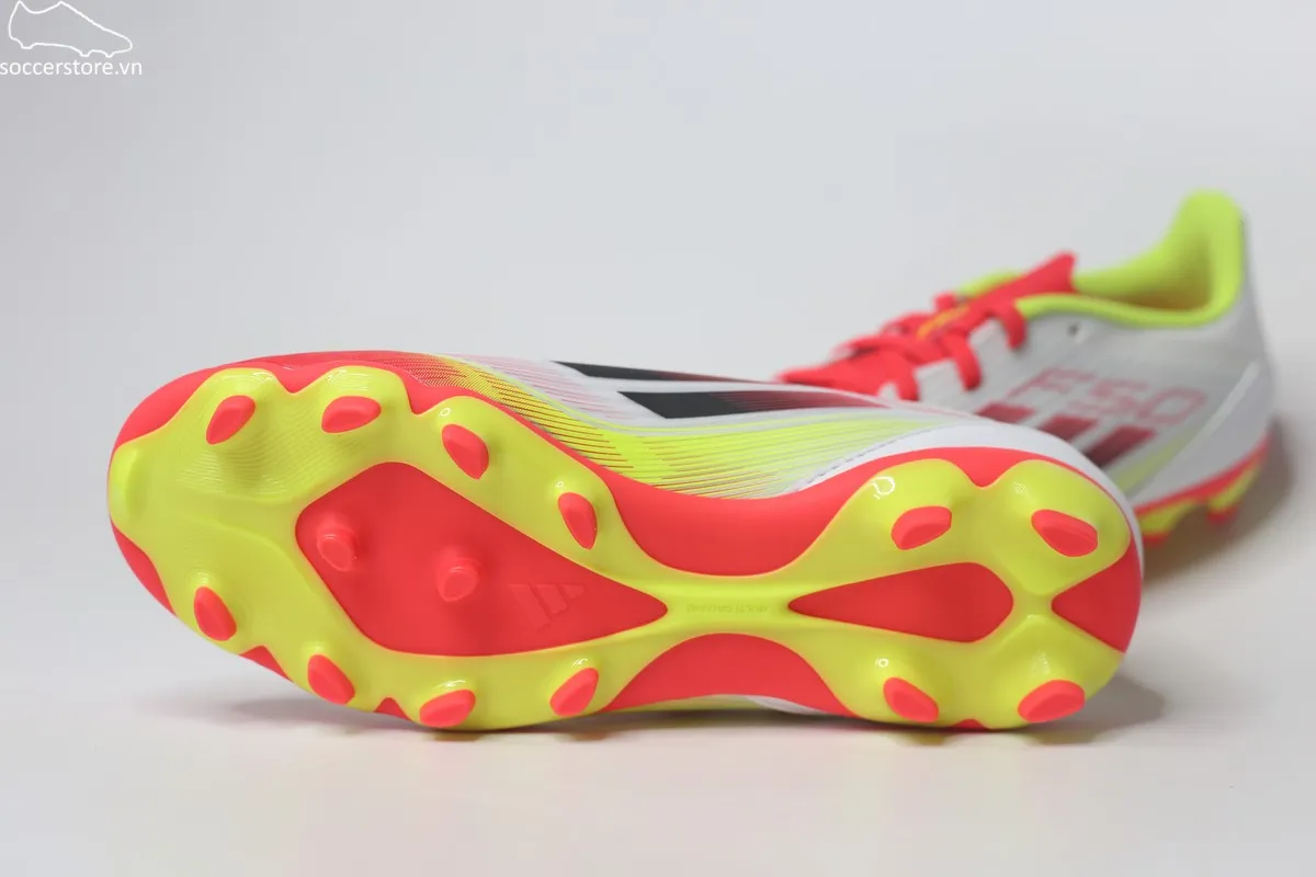 Adidas F50 League MG Kids- Pure Victory pack màu trắng đỏ IE3752 Jr