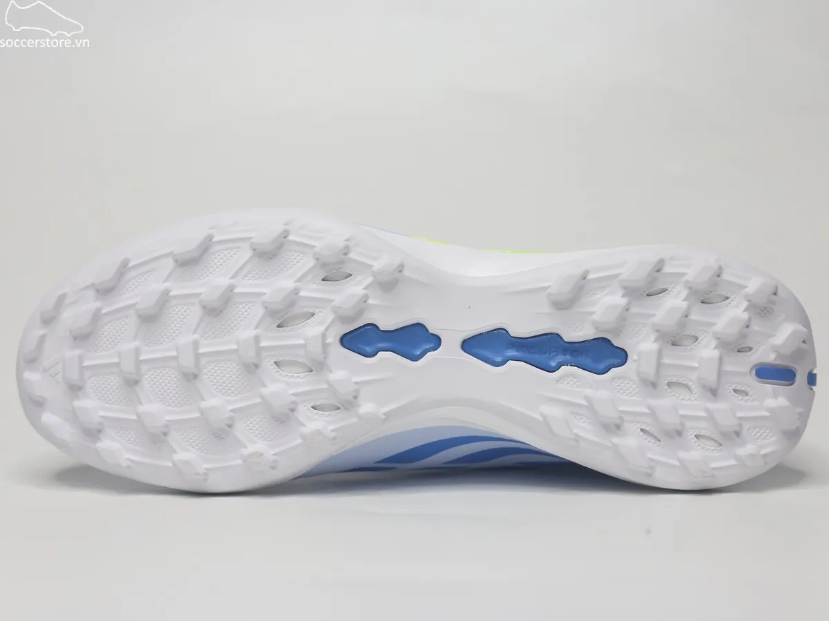 Adidas Predator League TF FT- Ice Cold Precision màu xanh ngọc Crystal Sky/ Ray Blue/ Solar Yellow JR7874