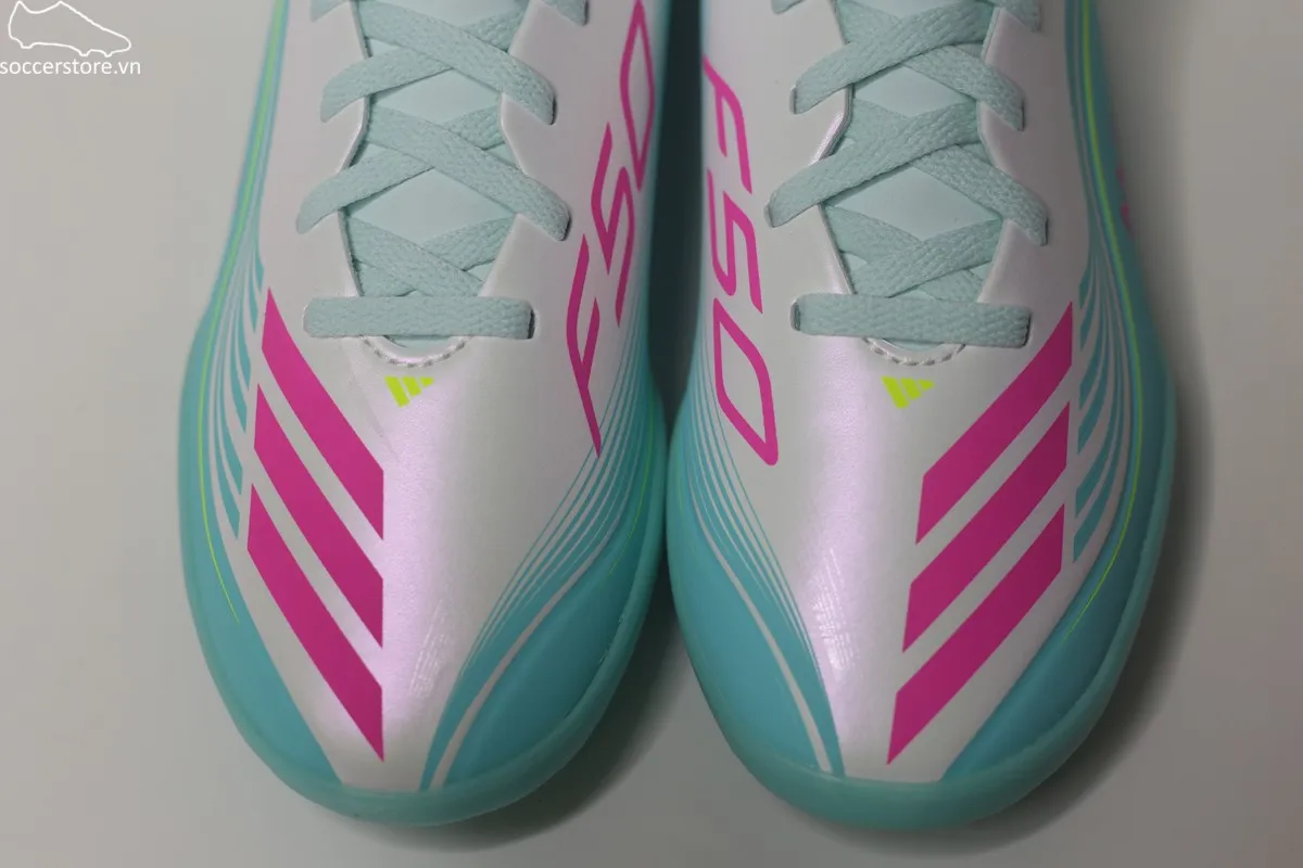 Adidas F50 League TF Messi Jr xanh ngọc JQ0944