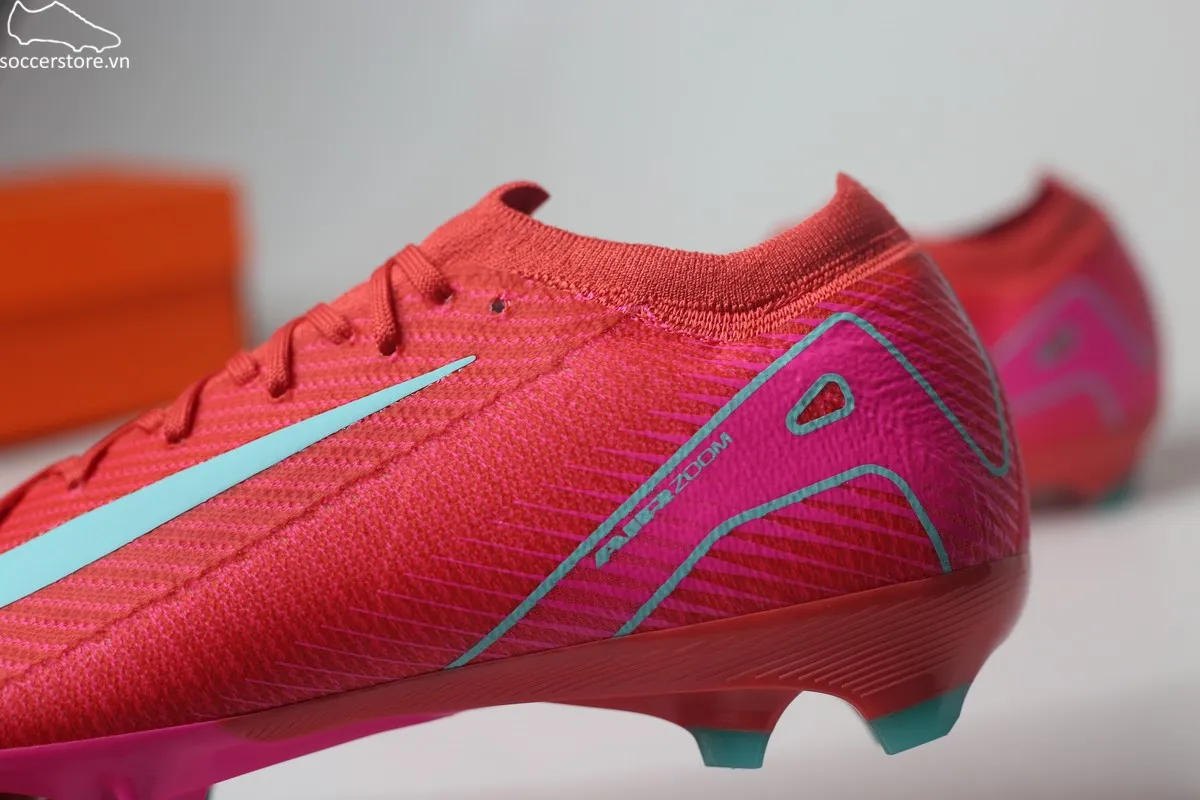 Nike Mercurial Vapor 16 Pro FG / MG Air Zoom- Mad Energy pack màu đỏ than hồng FQ8685-800