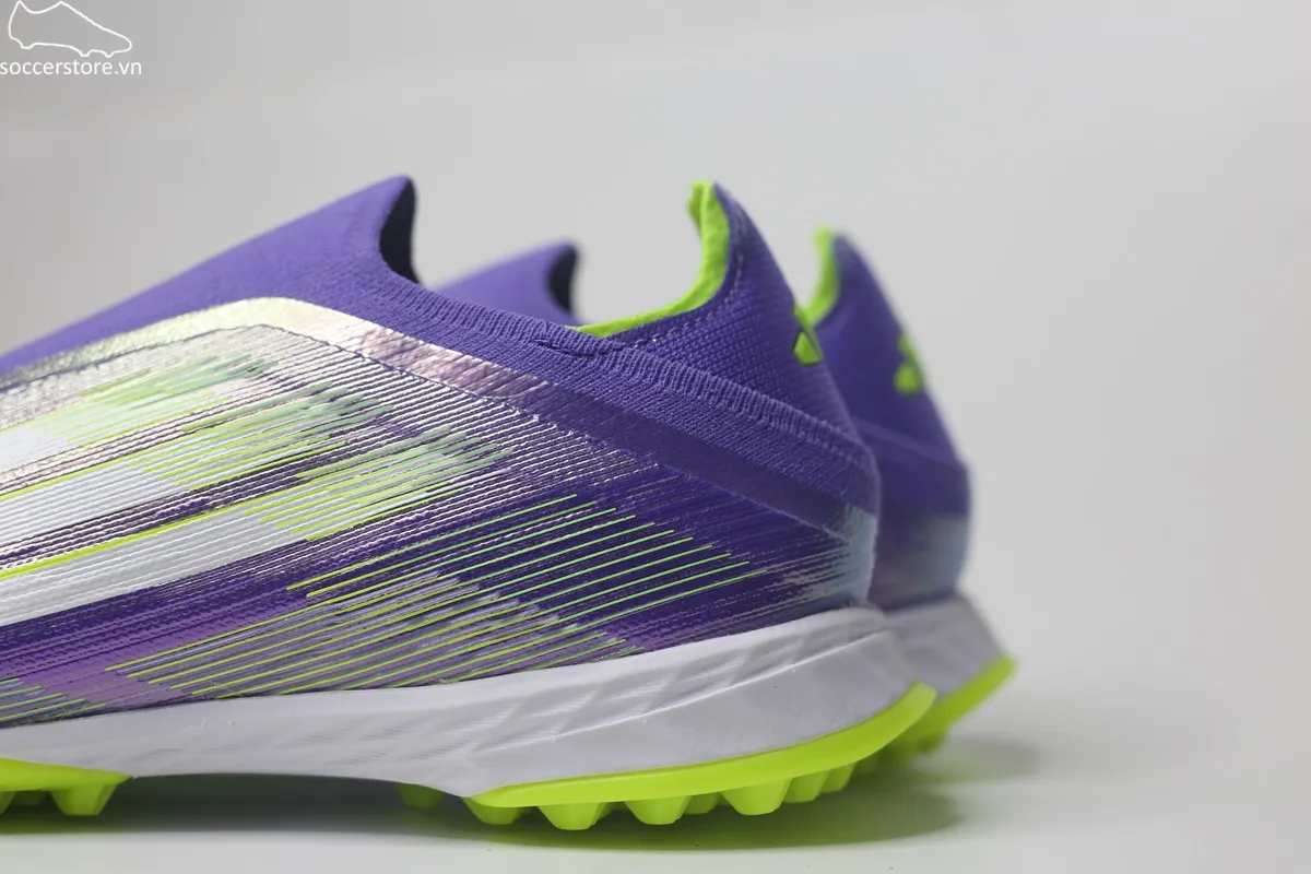 Giày bóng đá không dây Adidas F50 Pro TF LL màu tím JR9330