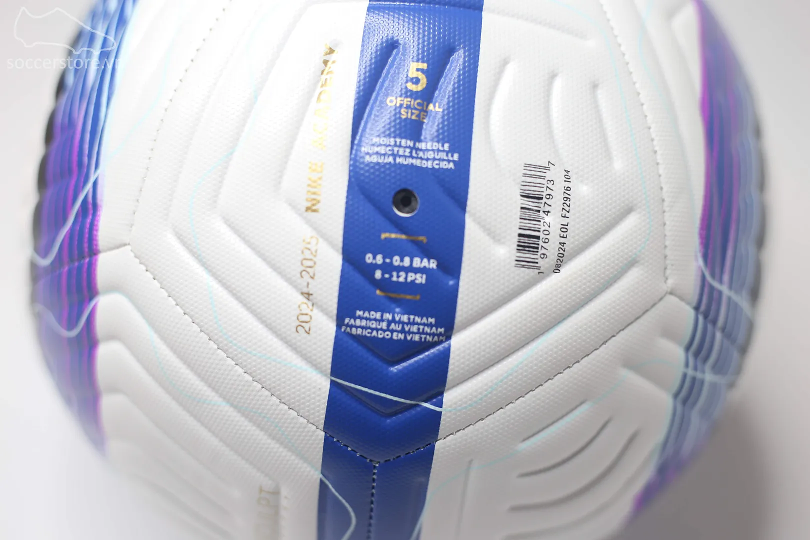 Quả bóng đá Nike Premier League Academy màu trắng xanh FZ2976-104