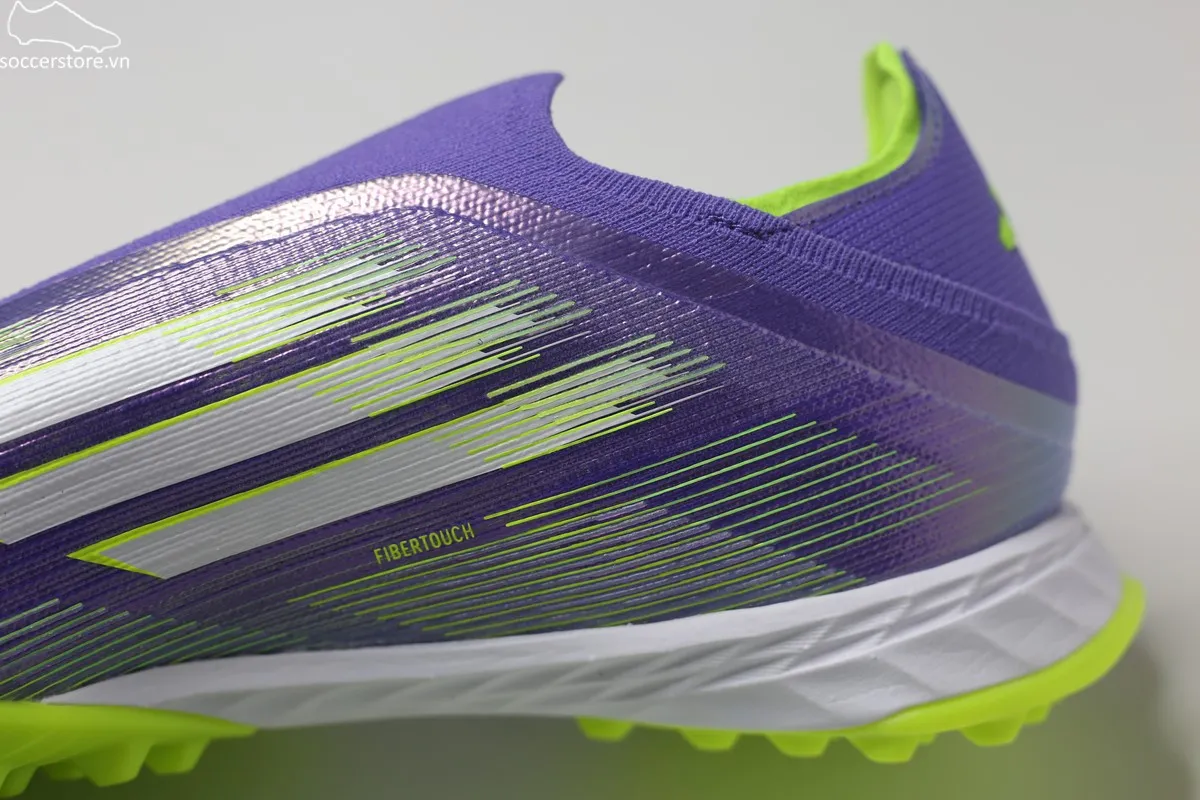 Giày bóng đá không dây Adidas F50 Pro TF LL màu tím JR9330