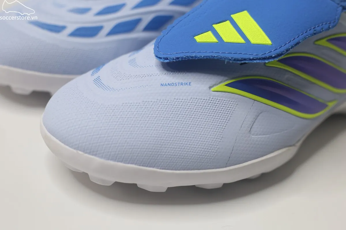 Adidas Predator League TF FT- Ice Cold Precision màu xanh ngọc Crystal Sky/ Ray Blue/ Solar Yellow JR7874